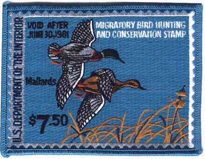 1981 Federal Duck Stamp Patch