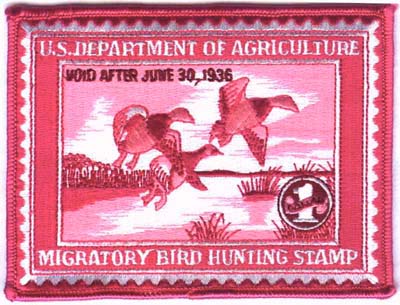 1935 Federal Duck Stamp Patch
